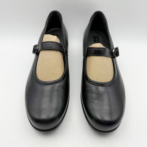 SAS Womens Maria Comfort Mary Jane Shoes US 8 Narrow EU 38.5 Black Leather NWOB - Picture 6 of 12